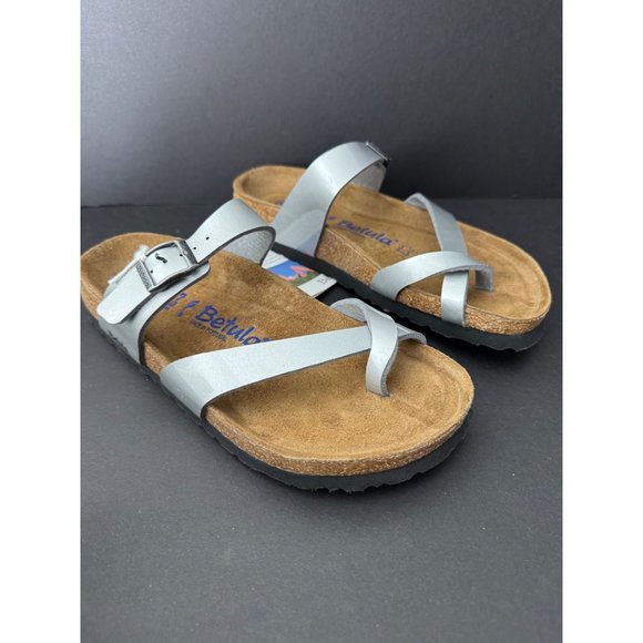 Birkenstock Look-a-likes - Betula Silver Sandals - Picture 5 of 7